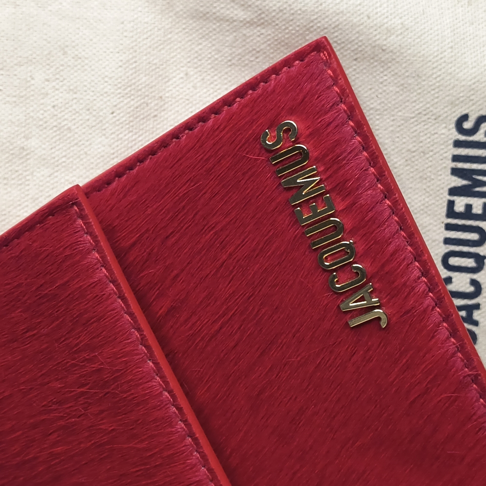 NEW Jacquemus Le Bambino Long Red Shoulder Bag With COA Dust Bag + Strap- medium - Picture 10 of 14